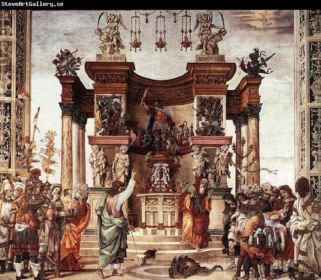 LIPPI, Filippino St Philip Driving the Dragon from the Temple of Hieropolis